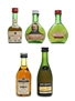 Cognac & Armagnac Miniatures Courvoisier, Martell, Remy Martin, Janneau 5 x 3cl - 5cl / 40%