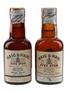 Haig & Haig Five Star Spring Cap Bottled 1940s-1950s - Renfield Importers Ltd. 2 x 4.7cl / 43.4%