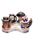 Jim Beam International Collection Royal Doulton Ceramic Character Jugs 4 x 20cl / 40% ABV