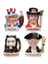 Jim Beam International Collection Royal Doulton Ceramic Character Jugs 4 x 20cl / 40% ABV