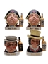 Jim Beam Pickwick Collection Royal Doulton Ceramic Character Jugs 3 x 20cl / 40% ABV