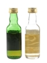 Rosebank 8 Year Old & Springbank 12 Year Old Bottled 1980s 2 x 5cl