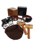 Assorted Monkey Shoulder Memorabilia Flat Cap, Cufflinks, Belt, Notepads & Hammers 