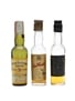 3 x Blended Scotch Whisky Miniatures 