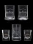 Branded Whisky Glasses Bushmills, Famous Grouse, Jack Daniel's 