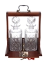 Tantalus Crystal Decanters With Stoppers  2 x 24cm Tall