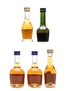 Cognac Miniatures Courvoisier, Martell, Bisquit 3 x 3cl, 2 x 5cl / 40%