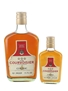 Courvoisier 3 Star Luxe Bottled 1970s 2 x 7.5cl-32.6cl / 40%