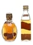 Dimple Spring Cap & Johnnie Walker Red Label Bottled 1950s & 1960s 2 x 5cl / 40%