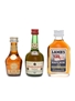 Assorted Spirits & Liqueurs Courvoisier, Benedictine, Lamb's 3cl, 4.3cl, 5cl