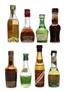 Assorted Liqueurs Bottled 1950s-1970s 8 x 3cl-5cl