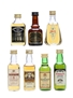 7 x Assorted Single Malt Whisky Inc Rosebank & Oban Miniature