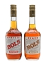 Bols Apricot & Peach Brandy Bottled 1970s 2 x 75cl