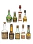 French Liqueurs Benedictine, Garnier, Marie Brizard, Izarra, Rocher 9 x 3cl-10cl