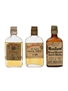 3 x Blended Scotch Whisky Miniature 