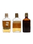 3 x Blended Scotch Whisky Miniature 