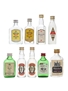 Gins From England Bols, Booth's, Gilbeys, Plymouth, Squires, Whitehall 9 x 5cl / 40%