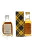 Glen Grant 12 & 15 Year Old Bottled 1970s-1980s 2 x 4cl-5cl