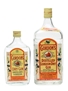 Gordon's Dry Gin Bottled 1970s - Linden, New Jersey 37.5cl & 113cl