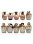 10 x Ceramic Scotch Whisky Miniature 