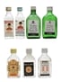 Beefeater, Booth's & Gordon's Gin & Martini Bottled 1970s 7 x 4.5cl-5cl