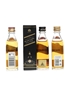 Johnnie Walker Red, Black & Green Label  3 x 5cl