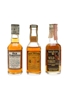 Old Forester, Old Taylor & Wild Turkey Bottled 1960s-1980s 3 x 4.7cl-5cl