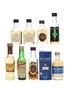 Assorted Single Malt Whisky inc. Littlemill 5yo 8 x Miniatures