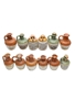 12 x Scotch & Irish Whisky Ceramic Miniature 