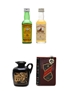 Assorted Scotch Spirits Cutty Sark, Famous Grouse, Rutherford's & Stag's 4 x 5cl-16cl