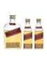 Johnnie Walker Red Label Bottled 1970s 3 x 5cl-10 / 40%