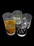 Assorted Branded Whisky Tumblers Long John, Teacher's, Usher's, Vat 69 & White Horse 