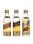 Johnnie Walker Black, Gold, Red Label  3 x 4.7cl-5cl