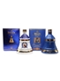 Bell's 8 Year Old Ceramic Decanters Golden Wedding & 75th Birthday 2 x 70cl / 40%