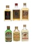 Assorted Scotch Whisky Bottled 1970s 6 x 4.7cl-5cl