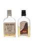 Ben Aros & Scotch Plaid Whisky Bottled 1950s 2 x 5cl / 40%