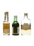 Dufftown Glenlivet, Glen Garioch & Tamnavulin Glenlivet Bottled 1970s 3 x 5cl