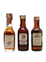 C&G, Glenmore's & William Penn Bottled 1950s-1960s 3 x 4.7cl