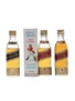 Johnnie Walker Black & Red Label Bottled 1960s-1970s 3 x 5cl / 40%