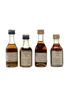 Martell 3 Star & Medaillon Bottled 1960s-1970s - Spirit 4 x 3cl / 40%