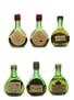 Assorted Armagnac Bottled 1950s-1960s - Chabot, Larressingle, Montesquiou, Malliac, Maravat 6 x 2.9cl-3cl