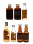 Ballantine's, Long John & W5 Bottled 1960s-1970s 7 x 3cl-4.7cl