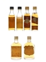 Francis, Johnnie Walker & Martin's Bottled 1960s & 1970s 6 x 4cl / 43%