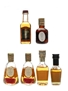 Chivas Regal, Old Parr, Old Smuggler & President Bottled 1960s, 1970s & 1980s 6 x 3cl-4.7cl