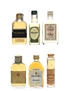 Assorted Scotch Whisky & Bourbon Antiquary, Glen Grant, J & G Grant, Marchants, Walker's, White Stag 6 x 2.5cl-4.7cl