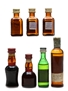 Assorted French Liqueurs Bottled 1960s-1970s - Cointreau, Grand Marnier, Pernod & Suze 7 x 2.8cl-5cl