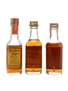 Bourbon De Luxe, Kentucky Tavern & Walker's Bottled 1950s-1960s 3 x 4.7cl / 43%