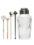 Waterford Crystal Cocktail Shaker With Branded Stirrers 21cm x 8cm