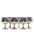 Six Metal Goblets  