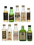 Assorted Blended Scotch Whisky Black Bottle, Clansman, Hankey Bannister, Loch Lomond, Queen Anne 10 x 3cl-5cl